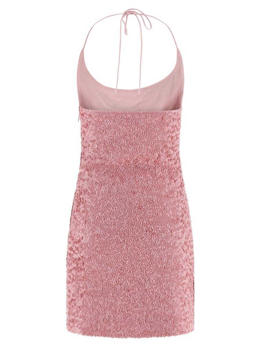 Rochii Balmain Balmain Sequin Dress PINK Femei (BM 18908265) 2