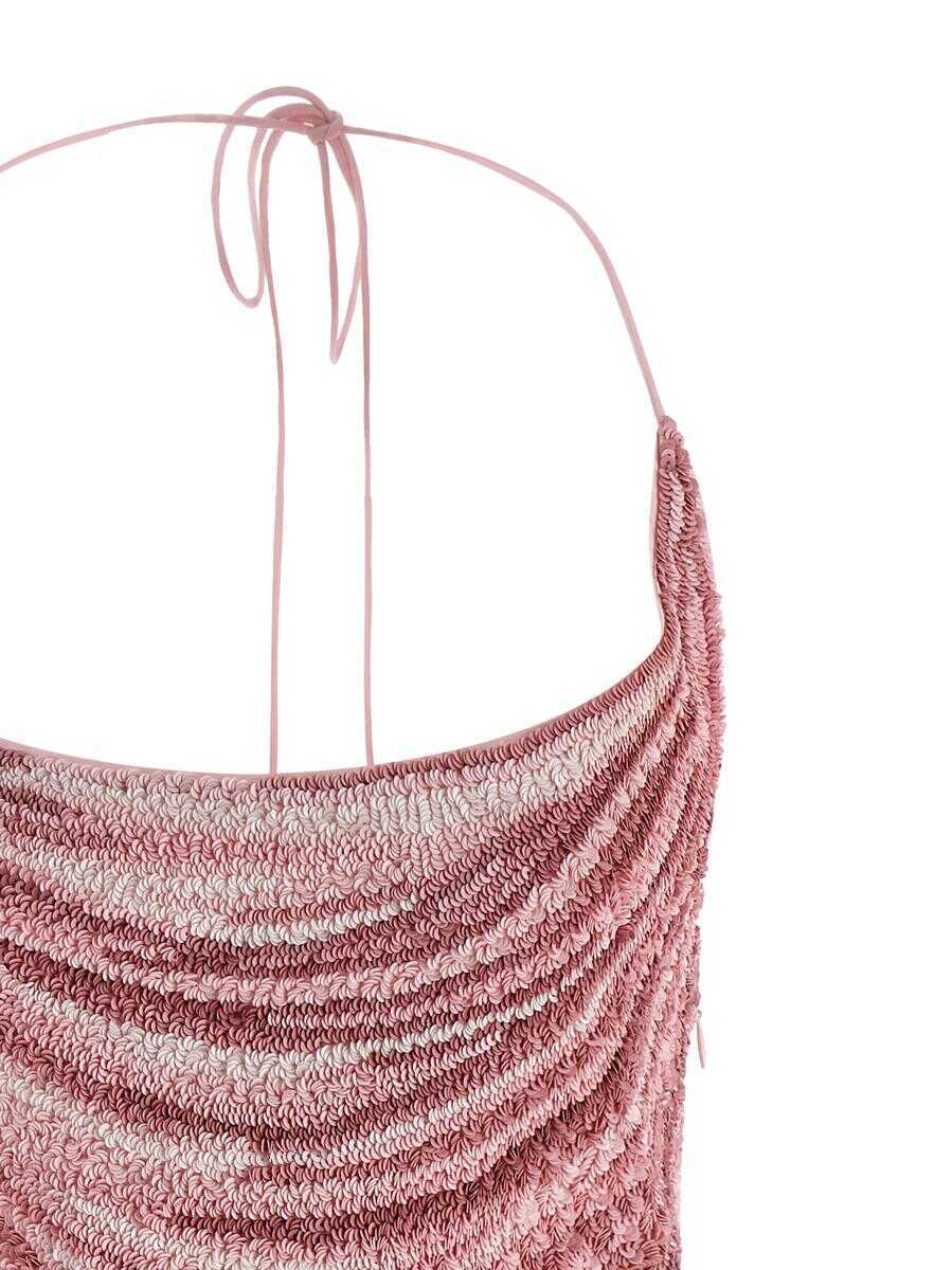 Rochii Balmain Balmain Sequin Dress PINK Femei (BM 18908265) 3