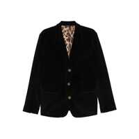 Sacouri Dolce & Gabbana Black Ribbed Single-Breasted Blazer Barbati