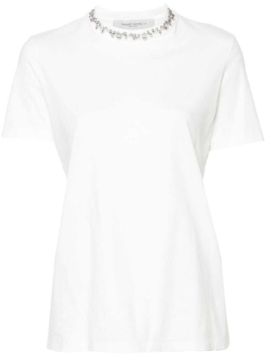 Topuri Golden Goose Golden Goose T-Shirts And Polos WHITE Femei (BM 18908514) 1
