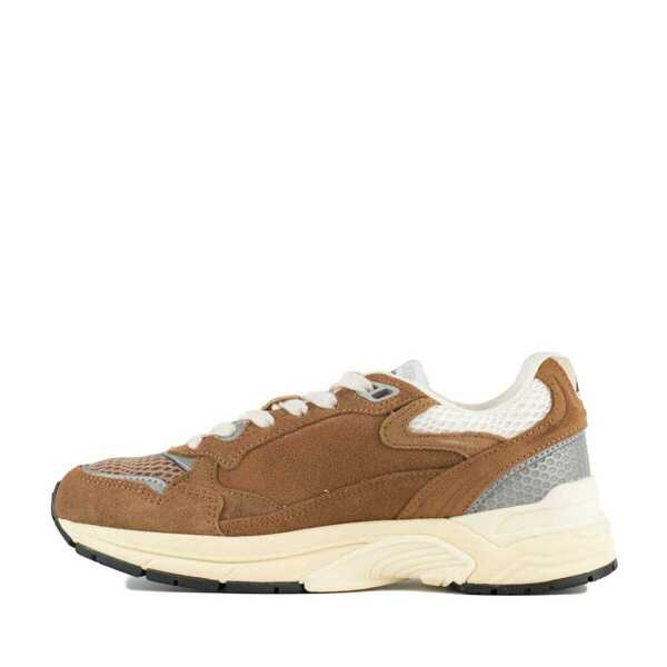 Sneakers AUTRY Autry Hyperway Sneakers In Mesh And Suede Cigar And Silver BROWN Femei (BM 18908718) 2