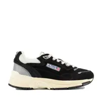 Sneakers Autry Sneakers Hyperway In Mesh And Suede Black And Silver. Femei