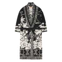 Cardigane Alanui Alanui Long Jacquard Cardigan With Fringes Femei
