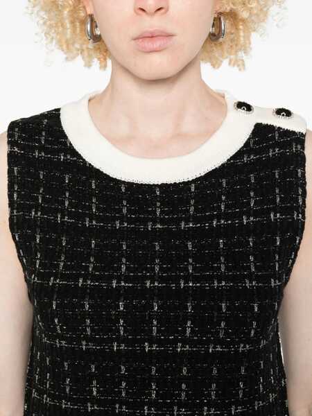 Rochii Liu Jo Liu Jo Minidress Featuring A White Collar Black Femei (BM 18909135) 5