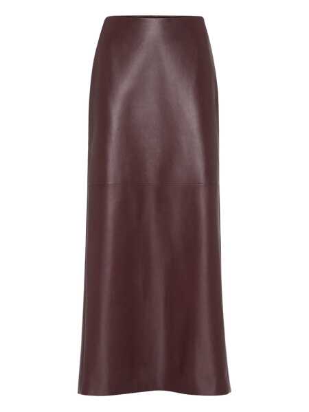 Fuste Brunello Cucinelli Brunello Cucinelli Column Long Skirt Red Femei (BM 18909279) 1