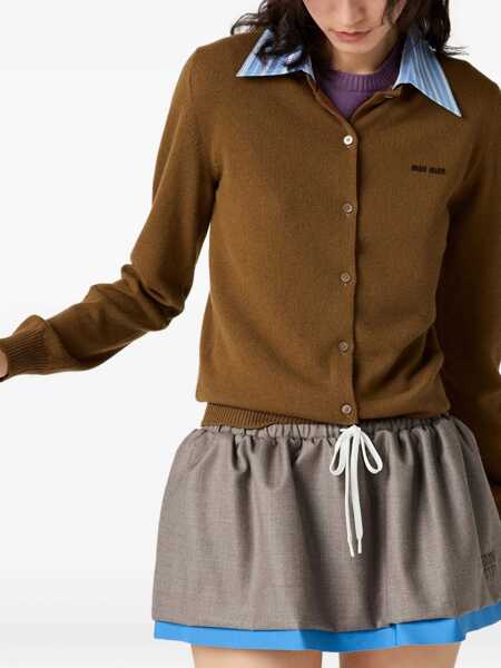 Pulovere Miu Miu Miu Miu Maglieria Cashmere F.12 TABACCOCELESTE Femei (BM 18909294) 2