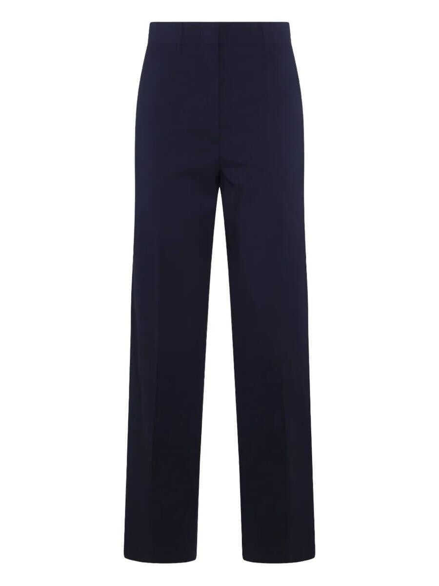 Pantaloni casual Miu Miu Miu Miu Pantaloni Wool Superfine Blue Femei (BM 18909300) 1