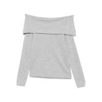 Pulovere Seventy Grey Bardot Neck Sweater Femei
