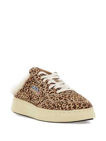 Sneakers AUTRY Autry Sneakers Medalist Mule Leopard-Print Sneakers YELLOW Femei (BM 18909390) 2