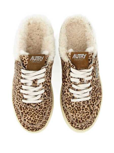 Sneakers AUTRY Autry Sneakers Medalist Mule Leopard-Print Sneakers YELLOW Femei (BM 18909390) 4