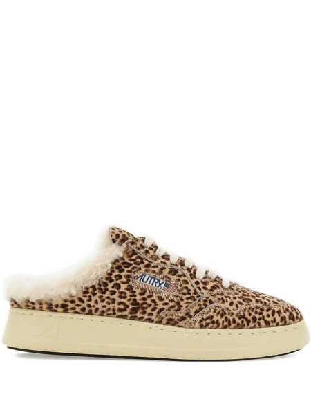 Sneakers AUTRY Autry Sneakers Medalist Mule Leopard-Print Sneakers YELLOW Femei (BM 18909390) 1