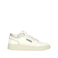Sneakers Autry Marshmallow And Platinum Color Leather Med-Way Sneakers Femei