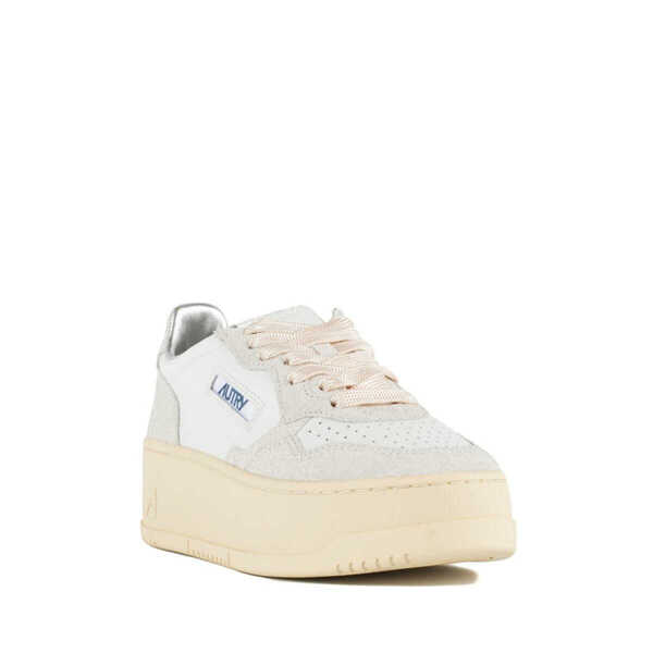 Sneakers AUTRY Autry Sneakers Medalist Platform In Suede And Leather White And Gray. WHITE, GRAY Femei (BM 18909729) 3