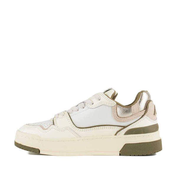 Sneakers AUTRY Autry Sneakers Clc Low In Whisper White Lizard And Platinum Leather BEIGE, WHITE, GREEN Femei (BM 18909768) 2