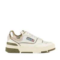Sneakers Autry Sneakers Clc Low In Whisper White Lizard And Platinum Leather Femei