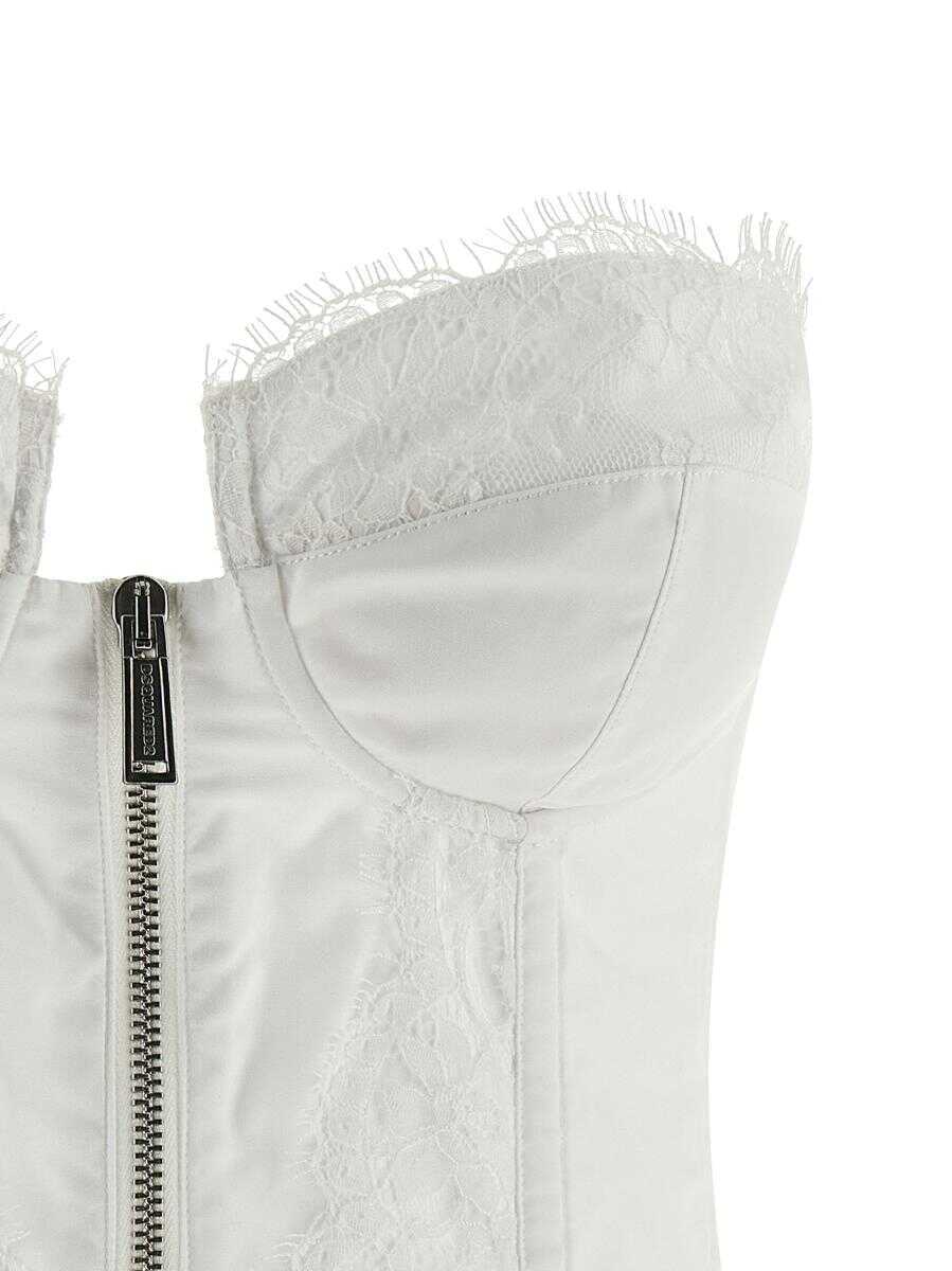 Topuri DSQUARED2 DSQUARED2 Top White Femei (BM 18909861) 3