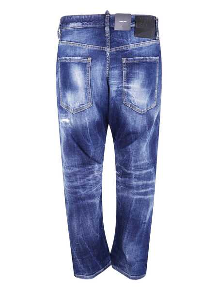 Pantaloni DSQUARED2 DSQUARED2 Pants 5 Pockets NAVY BLUE Barbati (BM 18909870) 2