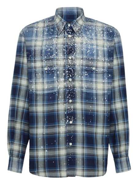Camasi DSQUARED2 DSQUARED2 Shirts BLUE Barbati (BM 18909888) 1