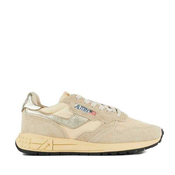 Sneakers AUTRY Autry Reelwind Low Nylon Suede And Leather Ecru And Platinum Sneakers Beige Femei (BM 18910263) 1