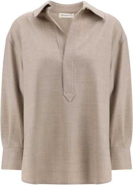 Camasi casual True Royal Wool Shirt SABBIA Femei (BM 18910594) 1