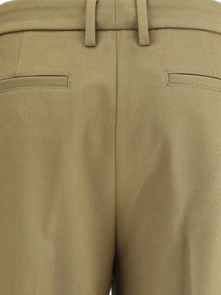 Pantaloni casual True Royal Virgin wool Pants OLIVE Femei (BM 18910612) 4