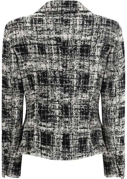 Jachete SARA ROKA Tweed Jacket BLACK/WHITE CHECK Femei (BM 18910687) 3