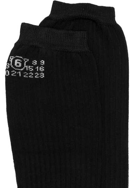Sosete MM6 Maison Margiela Stretch viscose blend Socks BLACK Femei (BM 18910759) 3