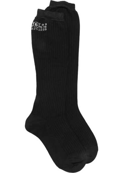 Sosete MM6 Maison Margiela Stretch viscose blend Socks BLACK Femei (BM 18910759) 1