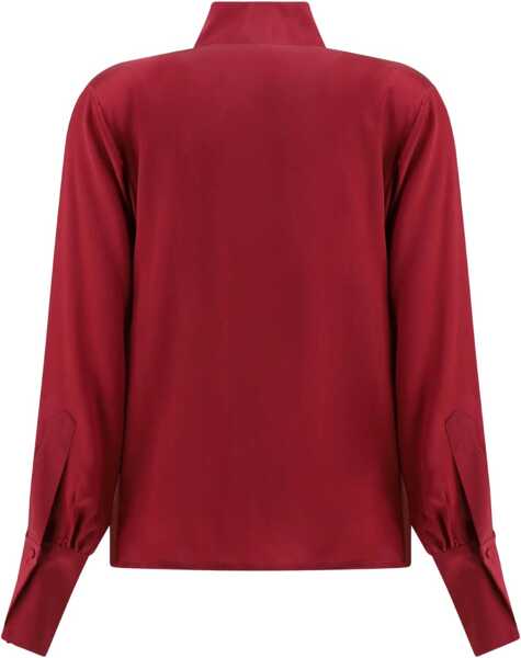 Camasi casual CRIDA MILANO Feltre silk Shirt BORDEAUX Femei (BM 18910783) 2
