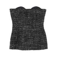 Topuri Diesel Diesel Strapless Bustier In Tweed Femei
