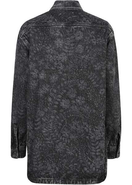 Bluze Golden Goose Ollie Boyfriens Shirt With Laser Flowers BLACK Femei (BM 18912676) 2