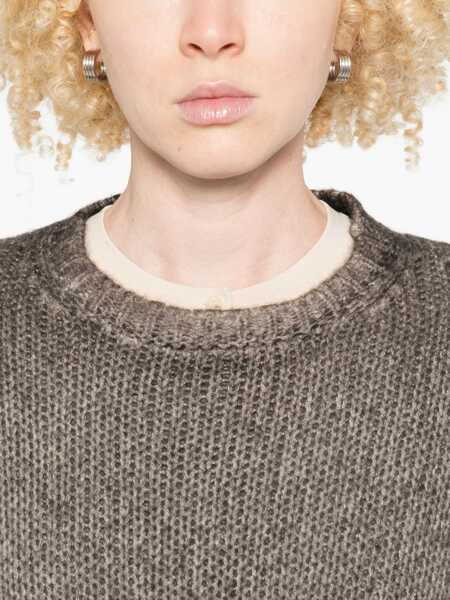 Pulovere AVANT TOI Avant Toi Cashmere Crewneck Pullover BROWN Femei (BM 18915522) 5