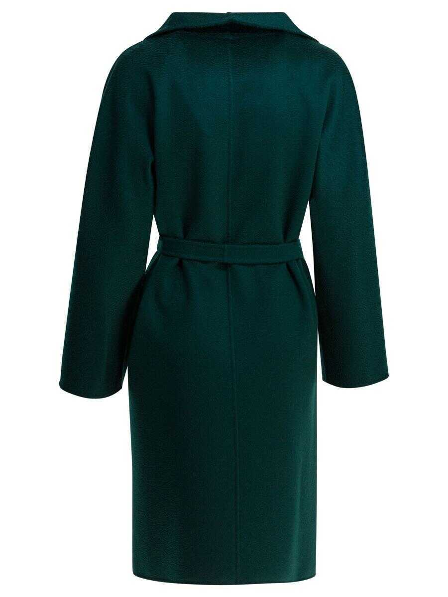 Paltoane Max Mara Max Mara Cashmere Midi Coat GREEN Femei (BM 18915639) 2