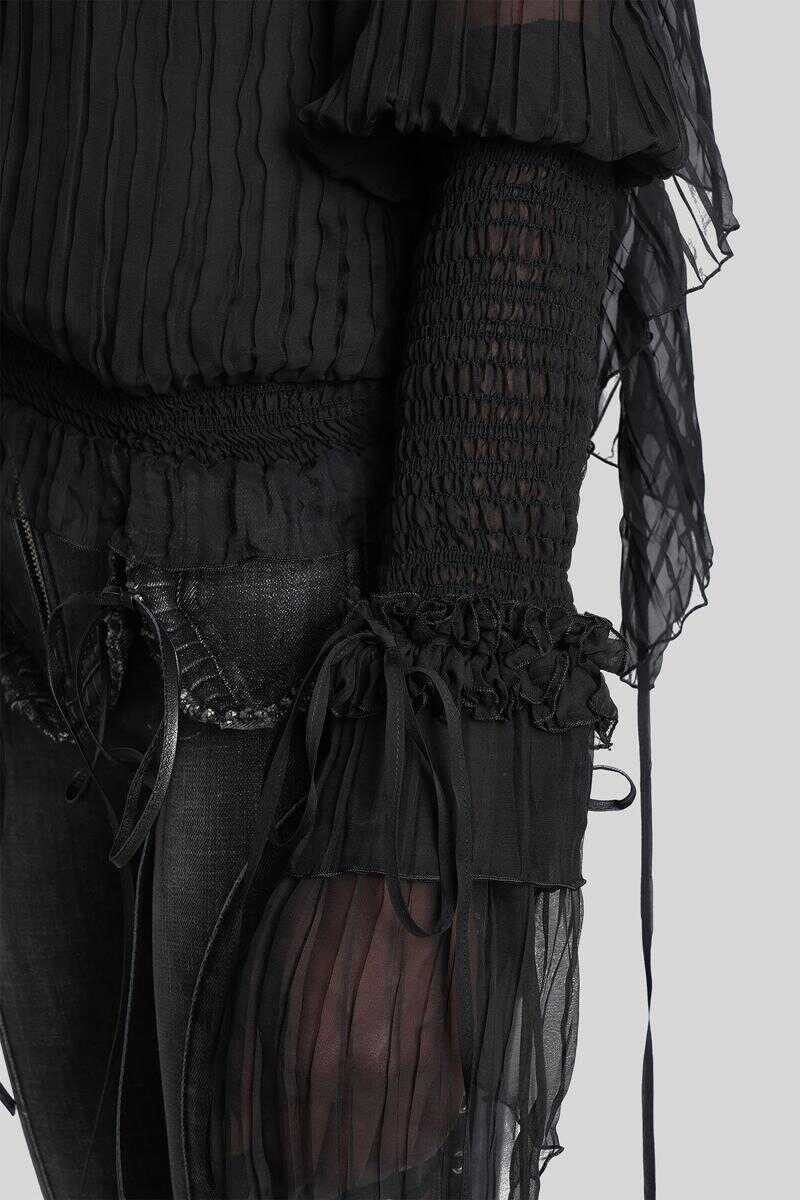 Bluze Blumarine Blumarine Blouse Black Femei (BM 18916221) 5