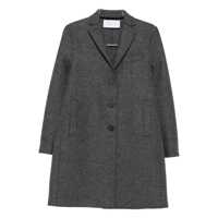 Paltoane Harris Wharf London Grey Single-Breasted Coat Femei