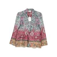 Geci Pierre-Louis Mascia Silk Single-Breasted Jacket Femei