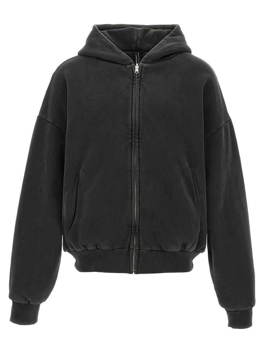 Pulovere ENTIRE STUDIOS Entire Studios Thermarl Hood Washed Hoodie Black Femei (BM 18918555) 1