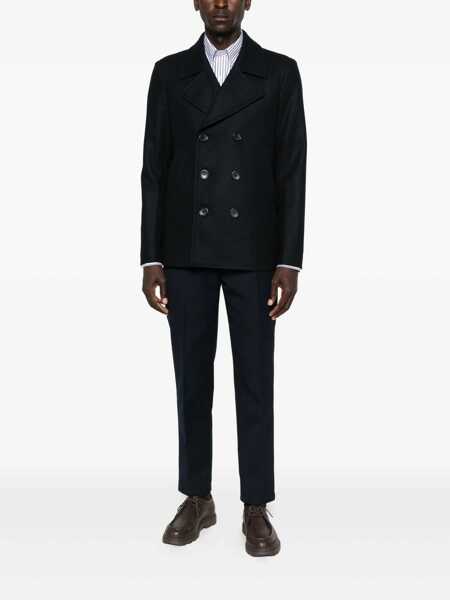 Paltoane Paul Smith Paul Smith Long Blue Coat Black Barbati (BM 18919179) 2