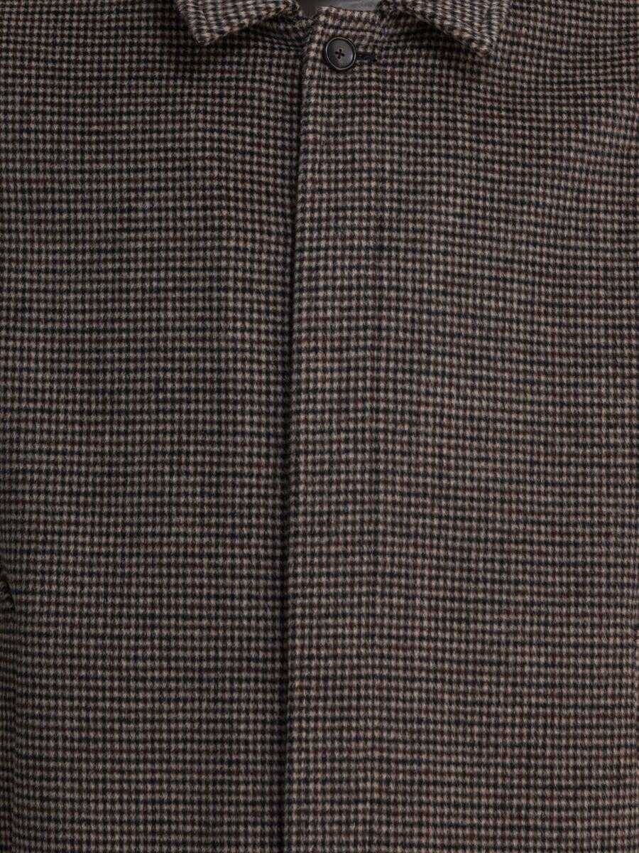 Geci Vince Vince Houndstooth Overshirt Jacket BROWN Barbati (BM 18919206) 3