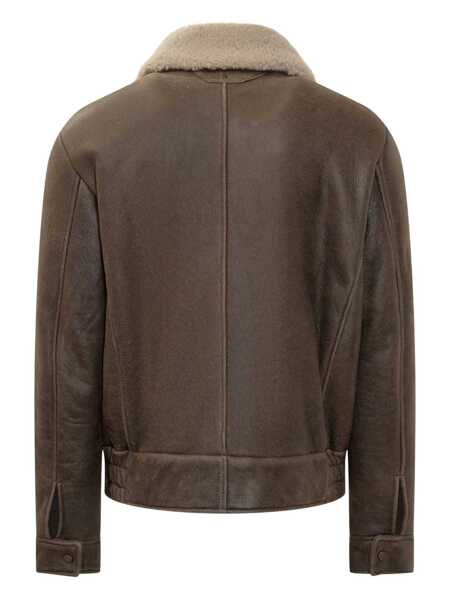 Geci Salvatore Santoro Salvatore Santoro Salvatore Santoro Shearling Jacket With Collar BROWN Barbati (BM 18920313) 2