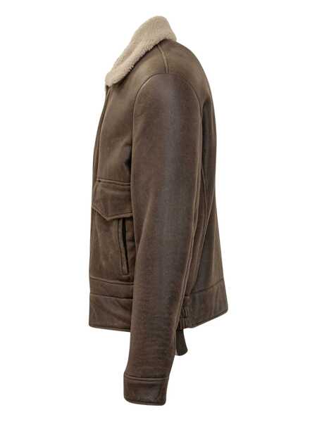 Geci Salvatore Santoro Salvatore Santoro Salvatore Santoro Shearling Jacket With Collar BROWN Barbati (BM 18920313) 3