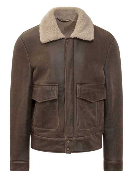 Geci Salvatore Santoro Salvatore Santoro Salvatore Santoro Shearling Jacket With Collar BROWN Barbati (BM 18920313) 1