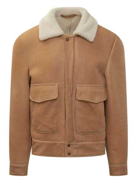 Geci Salvatore Santoro Salvatore Santoro Salvatore Santoro Shearling Jacket With Collar BROWN Barbati (BM 18920316) 1