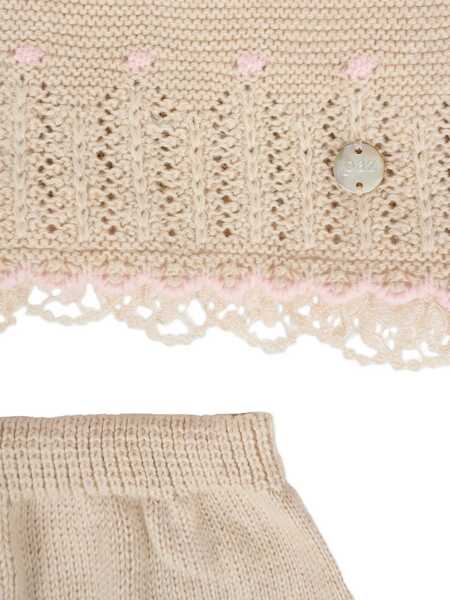 Pulovere Paz Rodriguez KNIT NEWBORN SWEATER ALEGRIA Beige Fete (BM 18920430) 3