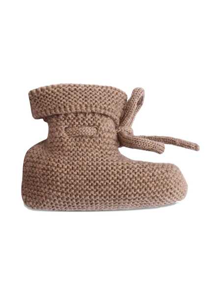 Sneakers Paz Rodriguez KNIT NEWBORN BOOTIES ESENCIAL Brown Baieti (BM 18920448) 2