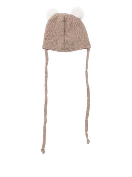 Caciuli Paz Rodriguez KNIT NEWBORN HAT ESENCIAL Brown Baieti (BM 18920451) 2