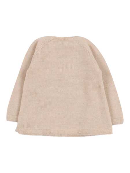 Pulovere Paz Rodriguez KNIT NEWBORN SWEATER ACEBO Beige Fete (BM 18920457) 2