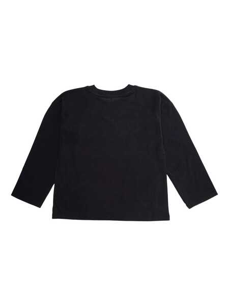 Tricouri MINI RODINI Mammoth long sleeve T-shirt Black   Fete (BM 18920478) 2