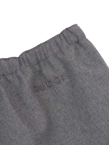 Pantaloni scurti Gucci B SHORTS PLAIN STIFF WOOL Gray Fete (BM 18920520) 3
