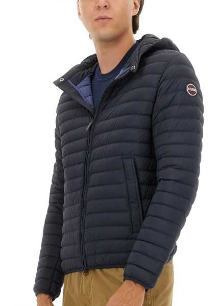 Geci de iarna COLMAR ORIGINALS ORIGINALS Lightweight Down Jacket With Hood BLUE Barbati (BM 18920656) 4